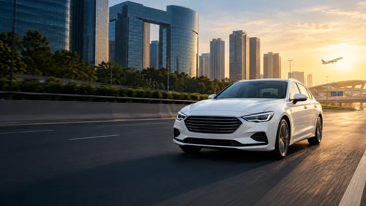 Cab for an airport transfer